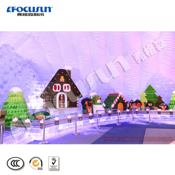 High Efficiency 4.5ton Snow Ice Making Machine Falling Snow Machine